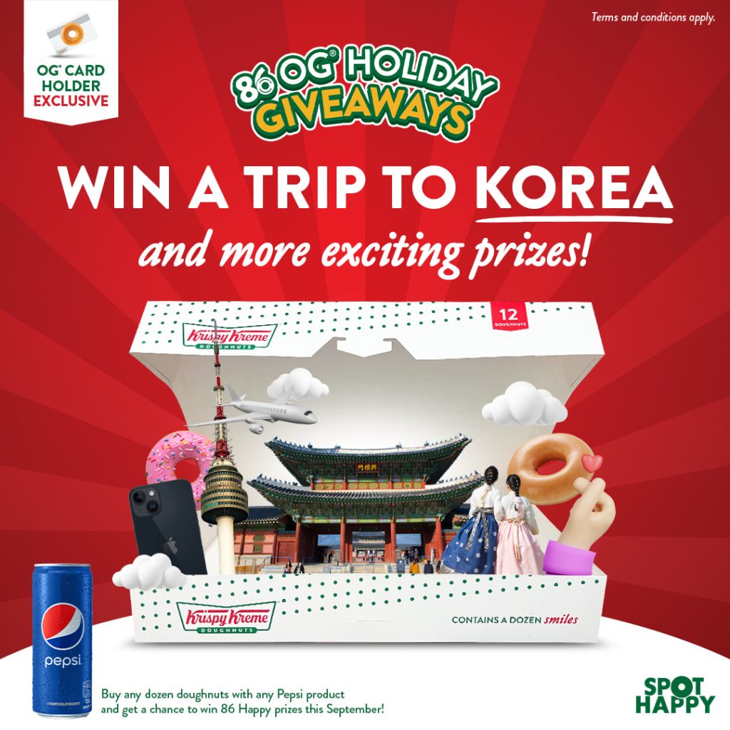 Krispy Kreme Trip To Korea OG Card Promo Deals Pinoy