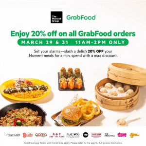 The Moment Group - Get 20% Off on All GrabFood Orders