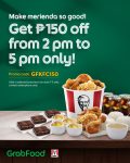 KFC - Get P150 Off via GrabFood