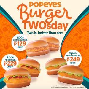 Popeyes Burger TWOSdays Promo